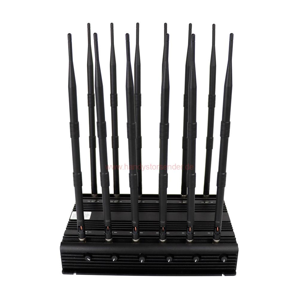 Handy Signal Frequenz Störsender 2G 3G 4G 5G GPS WIFI Bluetooth LoJack VHF UHF RC433 – Bild 2