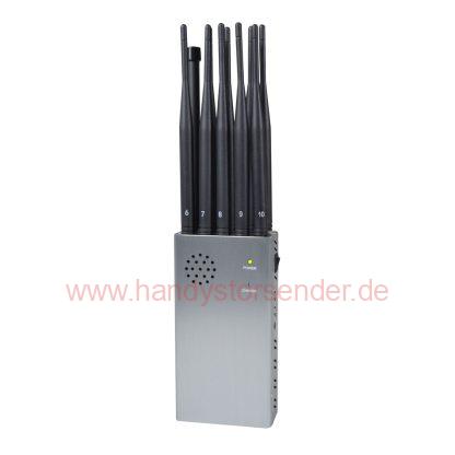 Handy Blocker Jammer Störsender 2G 3G 4G 5G WIFI Bluetooth GPS LoJack/VHF UHF RC433